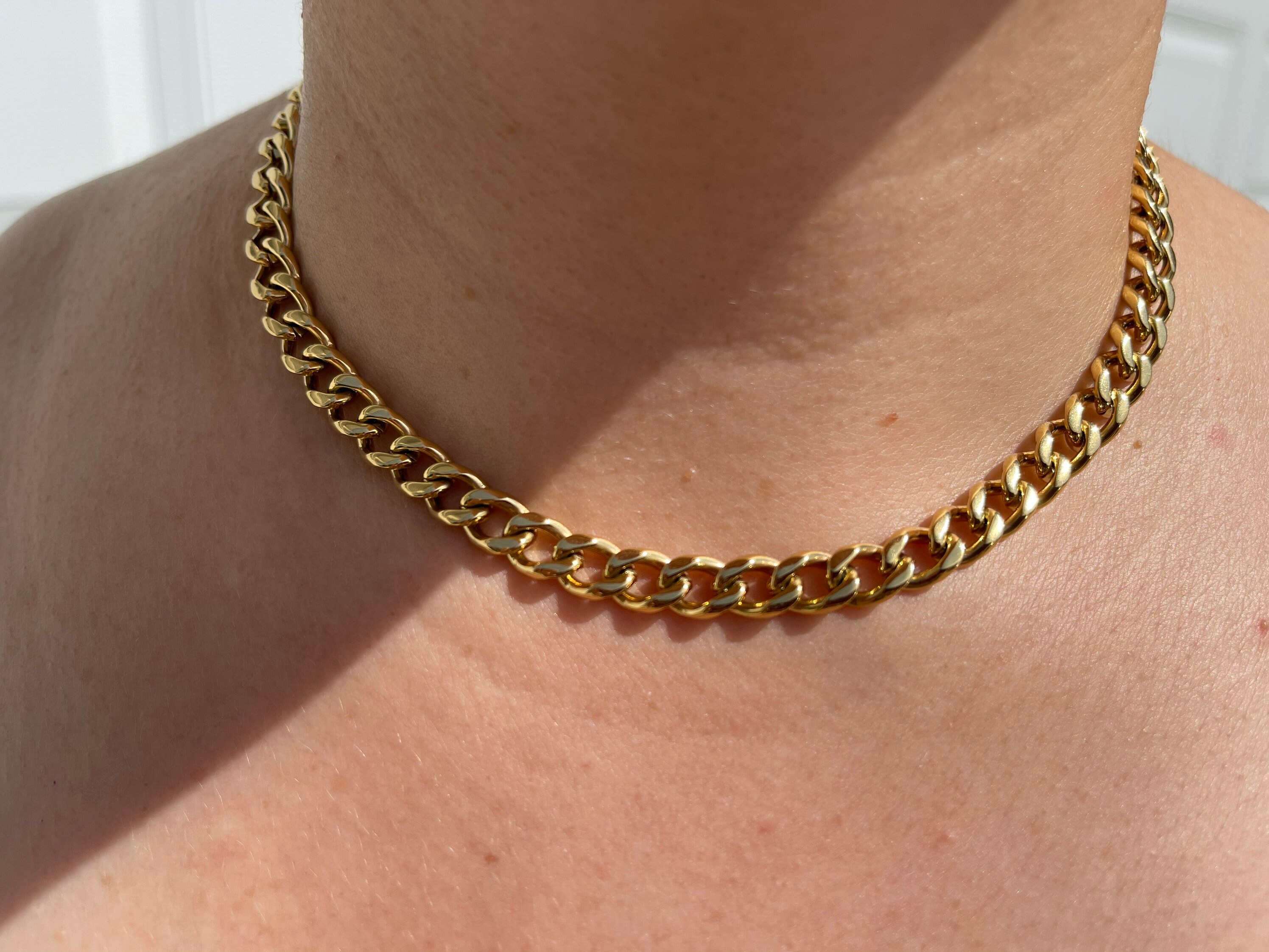 18K Gold Filled Cuban Link Chain 