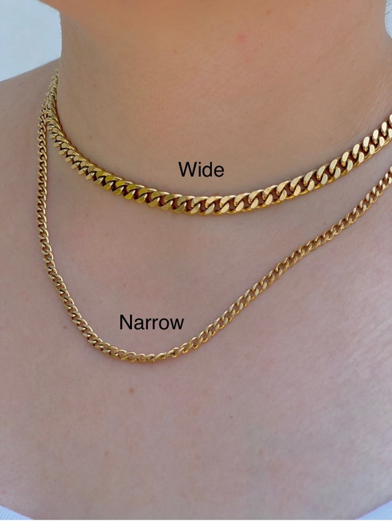 Layering Gold Filled Cuban Chain 