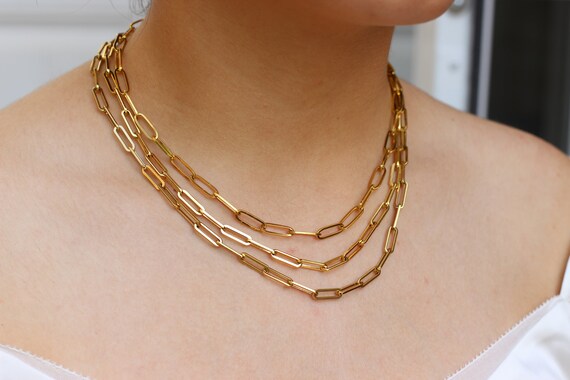 14K Gold Filled Link Chain Necklace 