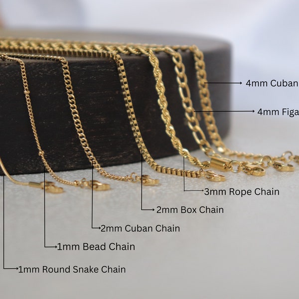 14K Gold-gefüllte Ketten-Halsketten | Kordelkette Gold | Figaro Gliederkette Halskette | Zierliche Gold Halskette für Frauen | Geschenk für Mama