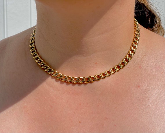 18K Gold Filled Cuban Link Chain 