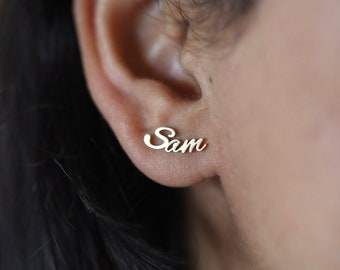 S name earrings discount