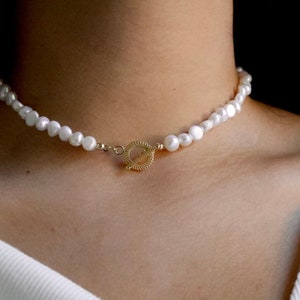 Pear OT Choker Seed Beads Pearl Choker Baroque Pearl Necklace Genuine Fresh Water Pearl Necklace Real Fresh Water Pearl NE17