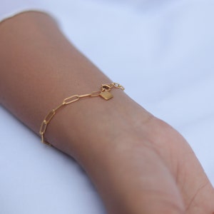 square charm bracelet for women