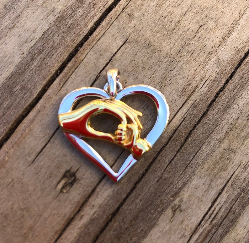 Mother\u2019s Day Gift Sterling Silver heart pendant Necklace Gift Heart Necklace