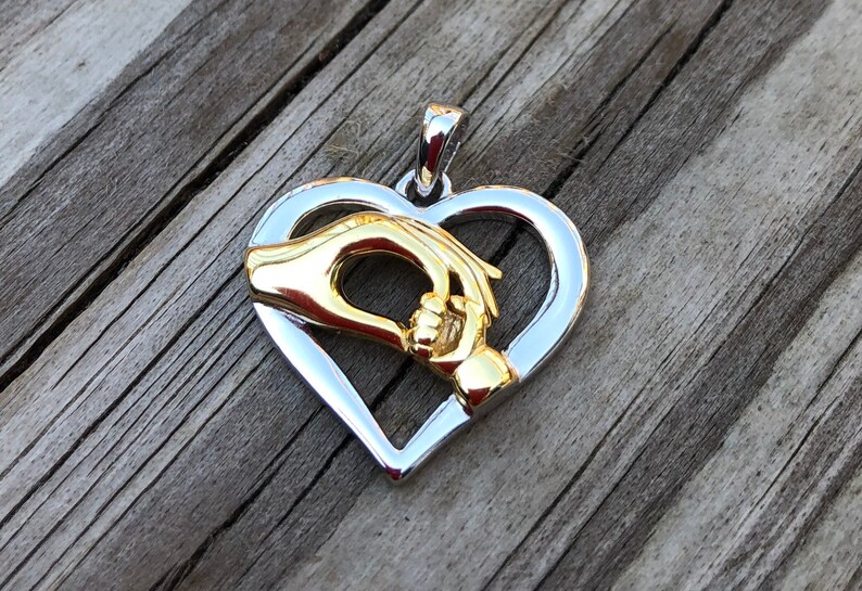 Mother\u2019s Day Gift Sterling Silver heart pendant Necklace Gift Heart Necklace