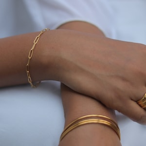 Rectangle Link Chain Bracelet
