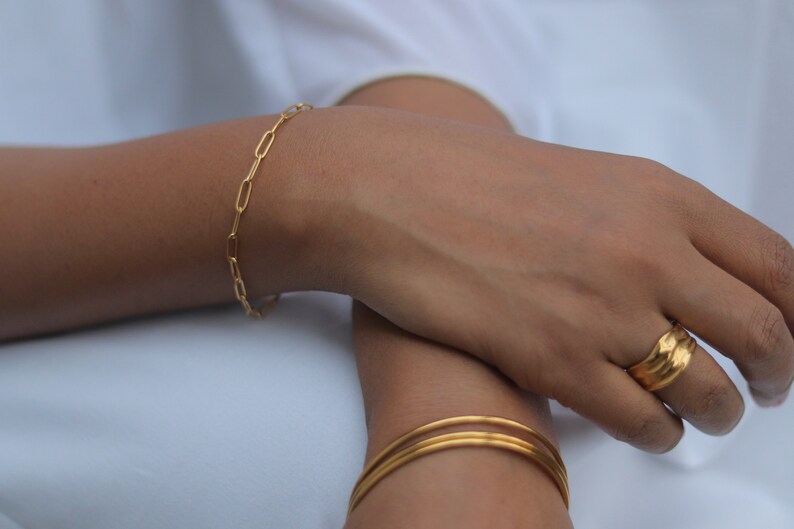 Rectangle Link Chain Bracelet