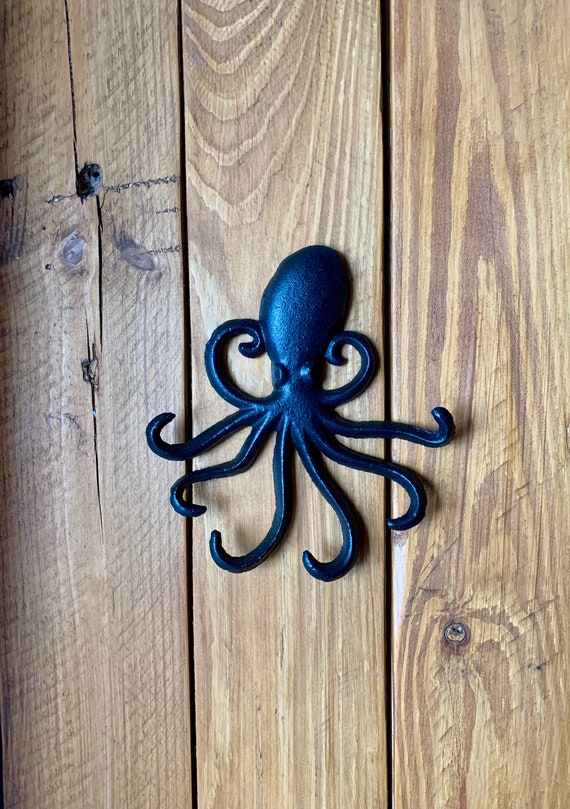 Cast Iron Octopus Wall Hook -  UK