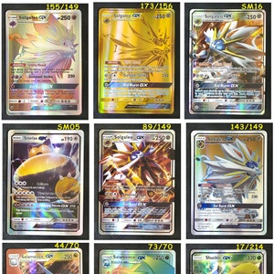 Snorlax, Solgaleo, Schukle, Salamence - Cartão Único (Papel ou Cartão Plástico Feito à Mão)