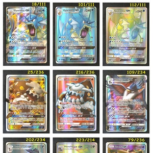 Gyarados, Jirachi, Honchkrow, Heatran - Cartão Único (Papel ou Cartão Plástico Feito à Mão)