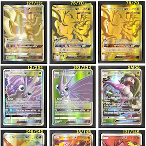 Ultra Necrozma, Venomoth, Tsareena, Turtonator - Cartão Único (Papel ou Cartão Plástico Feito à Mão)