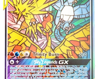Pokemon Tag Team GX Shining Cards, Moltres Zapdos Articuno Set - Etsy