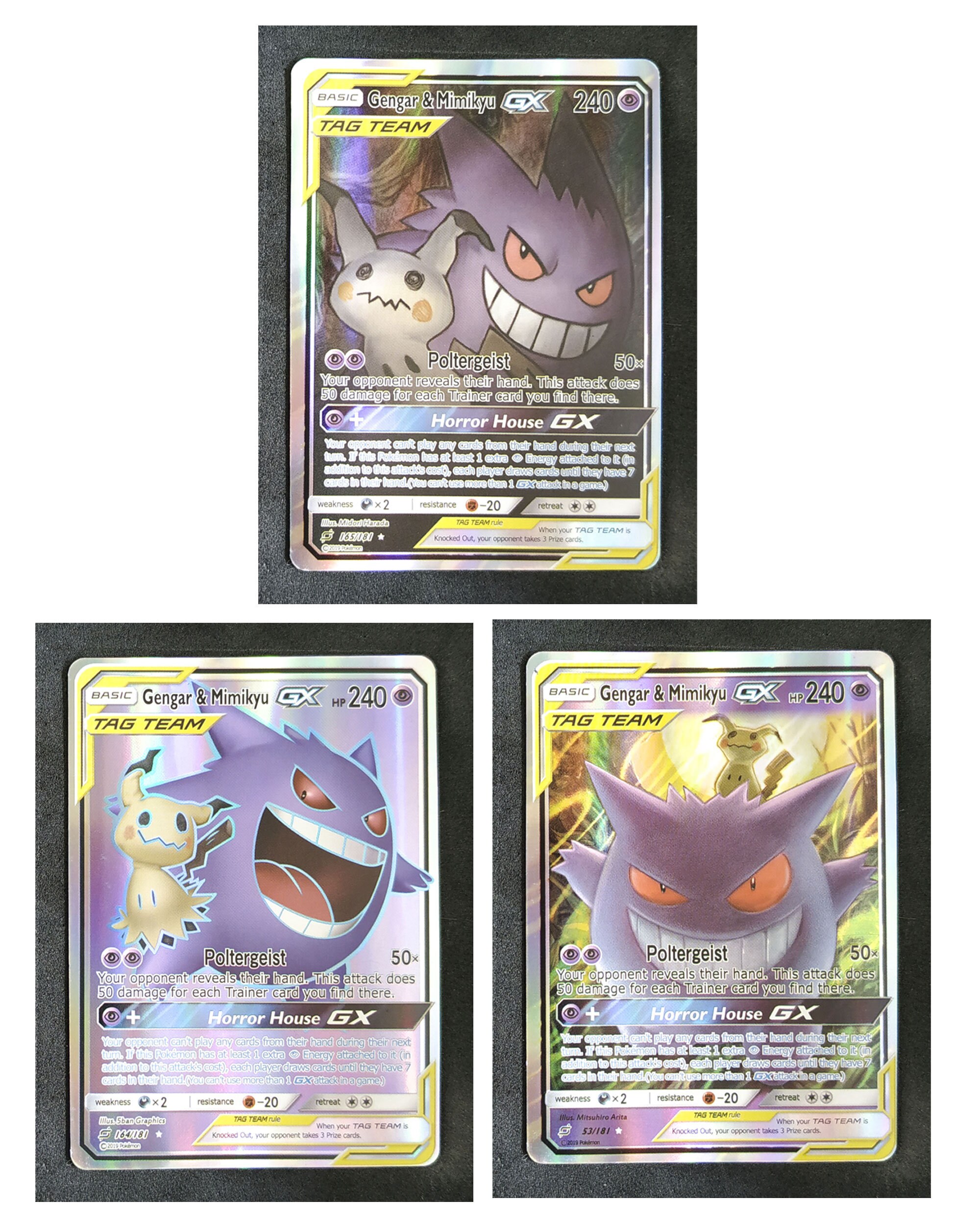 Gengar Mimikyu Set of 6 Cards Tag Team Card Mega EX Card -  Denmark