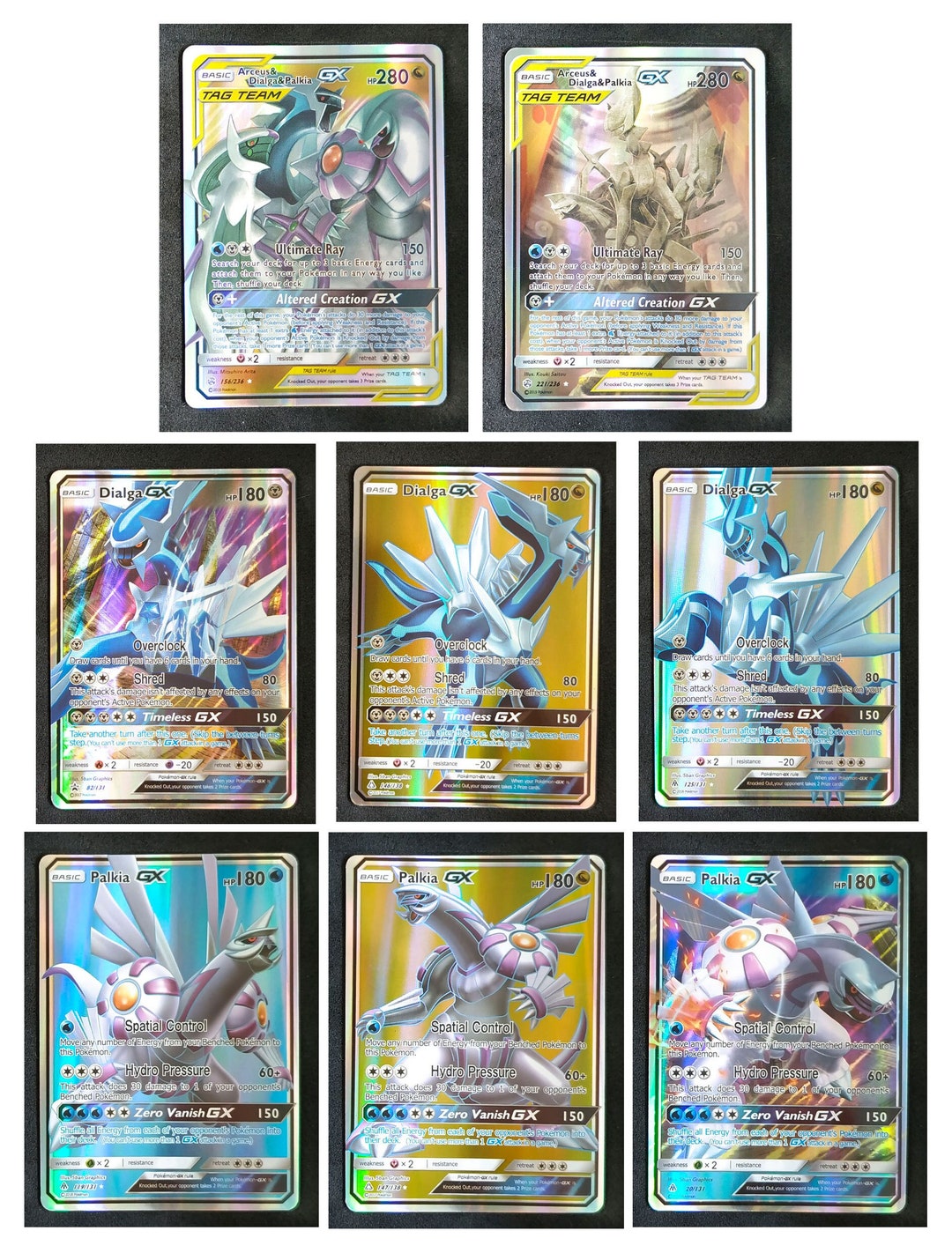 Arceus Dialga Palkia Giratina Mural - Set of 64 Sleeves - Japanese - P –  Squeaks Game World