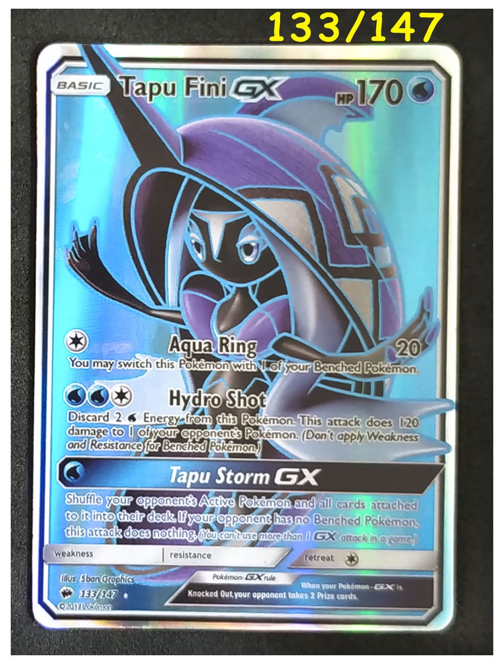 tapu bulu pokemon card Tapu Bulu GX 130/147 Full Art Burning Shadows Holo Ultra Rare Pokemon main image 1