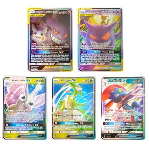 M Gengar & M Shiny Gengar Ex Proxy Pokemon Card Premium Quality Set 2 Cards