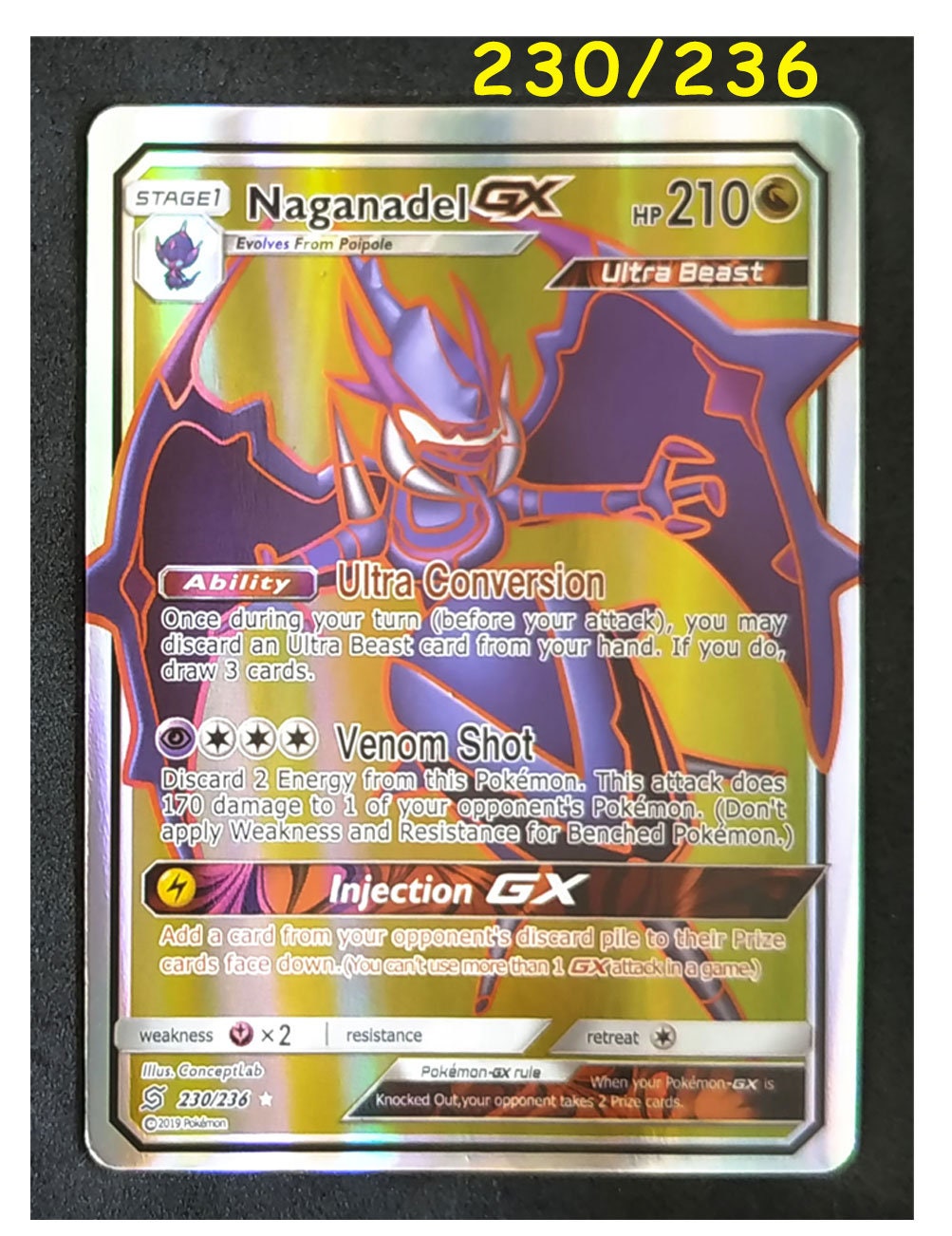 Mr Mine, Naganadel, Necrozma - Single Card (paper or Handmade