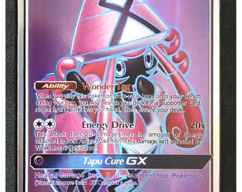 Tapu Lele, Tauros, Toxapex - Single Card (paper or Handmade Plastic Card) -  Etsy