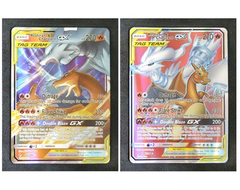 Reshiram, Charizard Set of 5 Cards - Tag Team Card, GX Card, EX