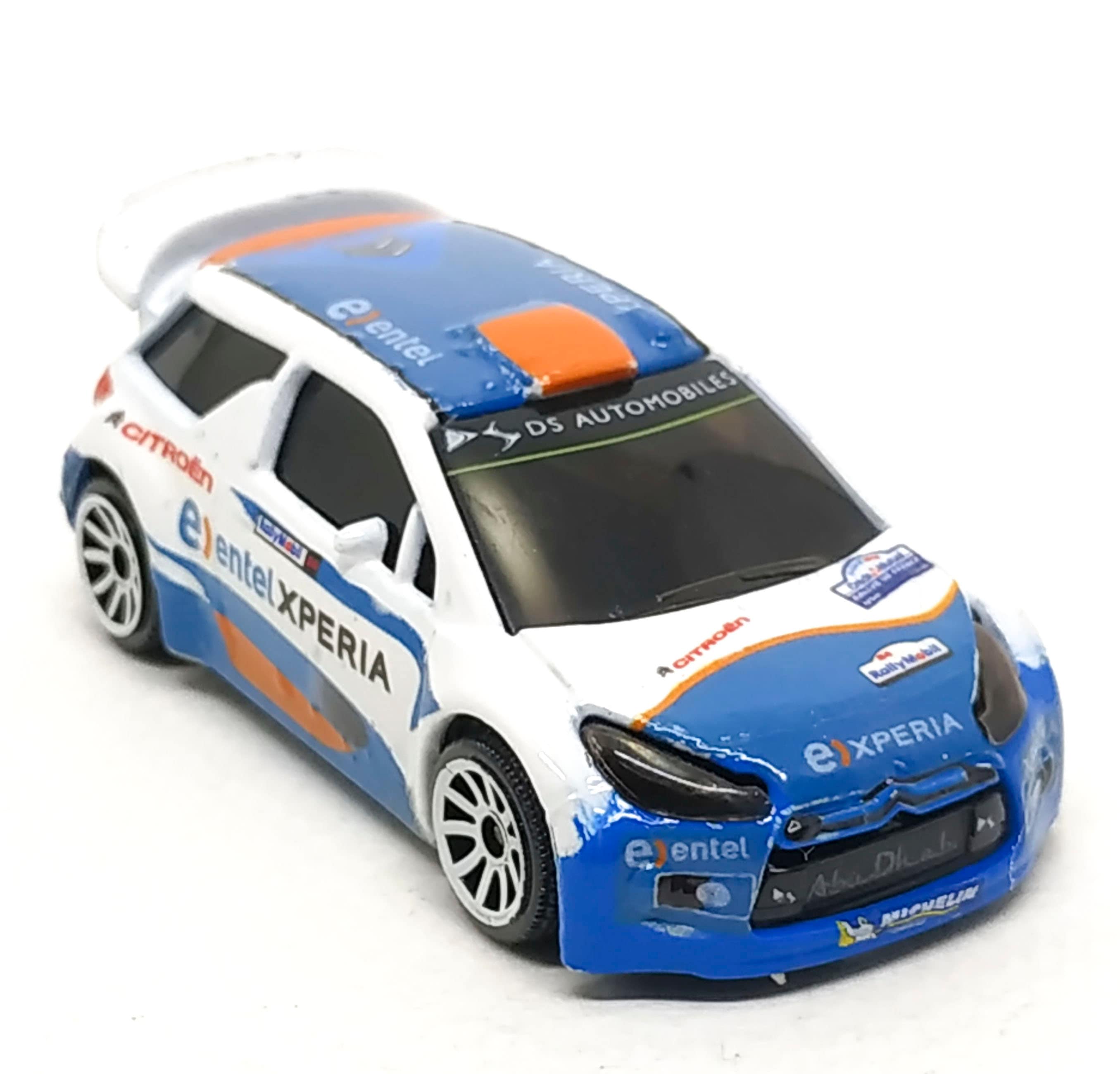 Custom Car From Majorette Citroen DS3 WRC - Sticker Decal Entel
