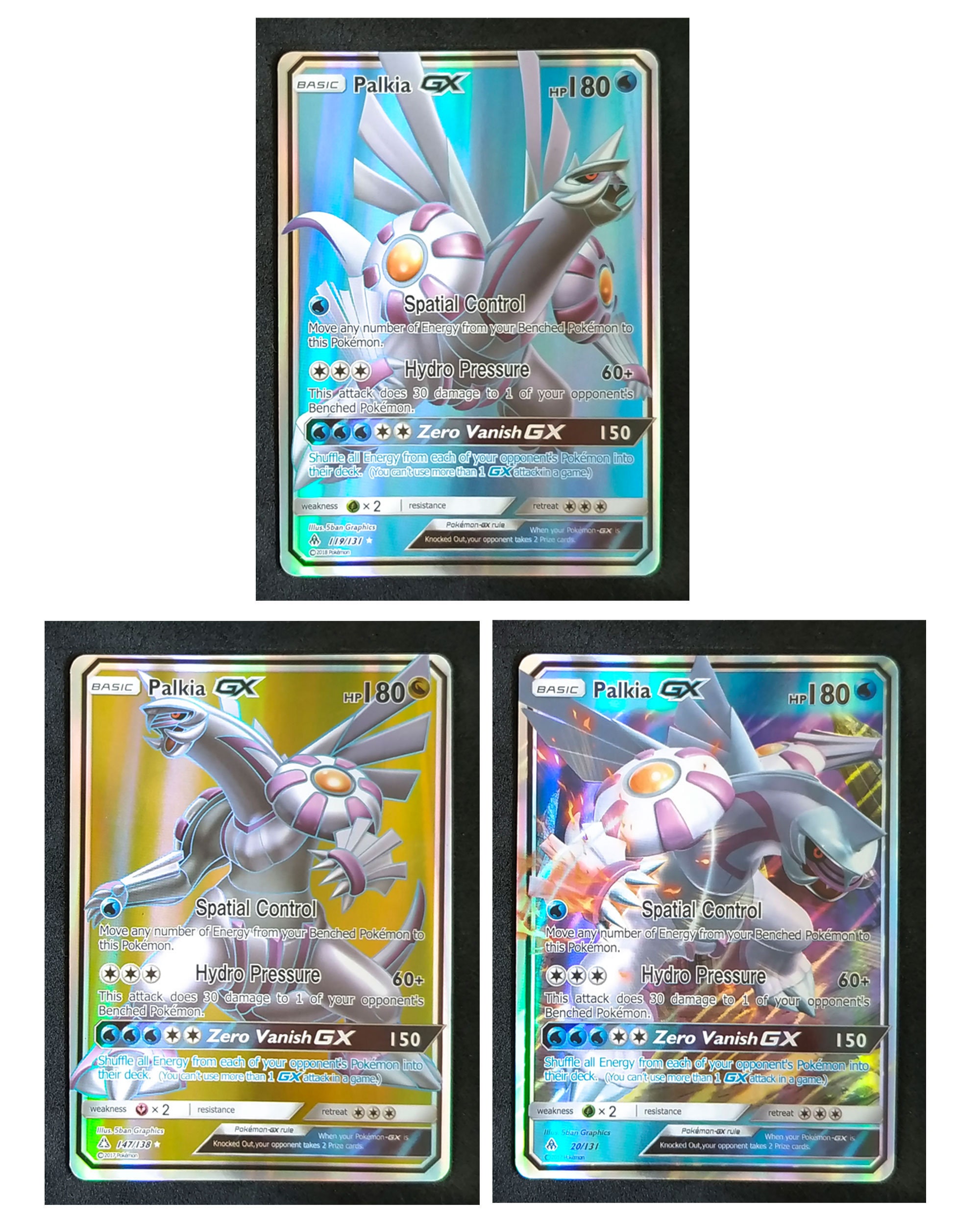 Arceus Dialga Palkia Set of 8 Cards Tag Team Card, GX Cards Custom Card