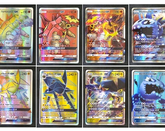 I created some holo cards based on Japan's exclusive GX Ultra Shiny TCG  Set! Shuckle GX Wailord GX and Vikavolt GX!