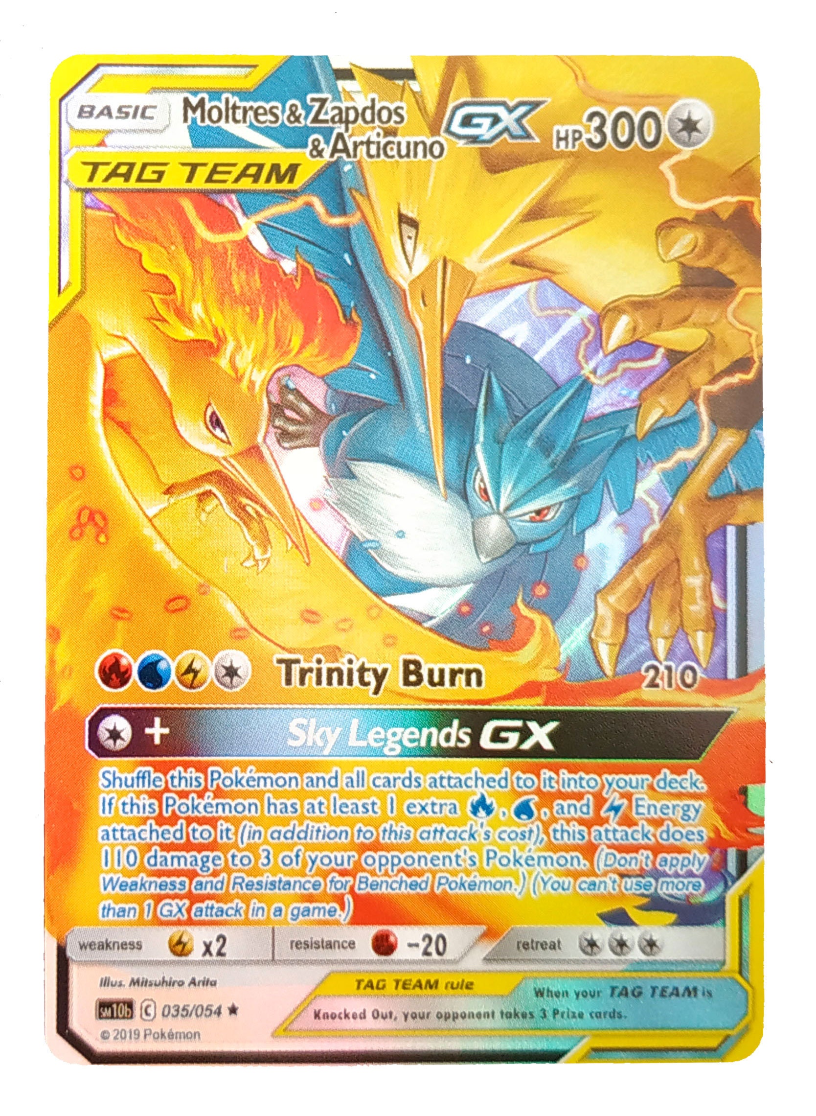 Pokemon Tag Team GX Shining Cards, Moltres Zapdos Articuno Set - Etsy