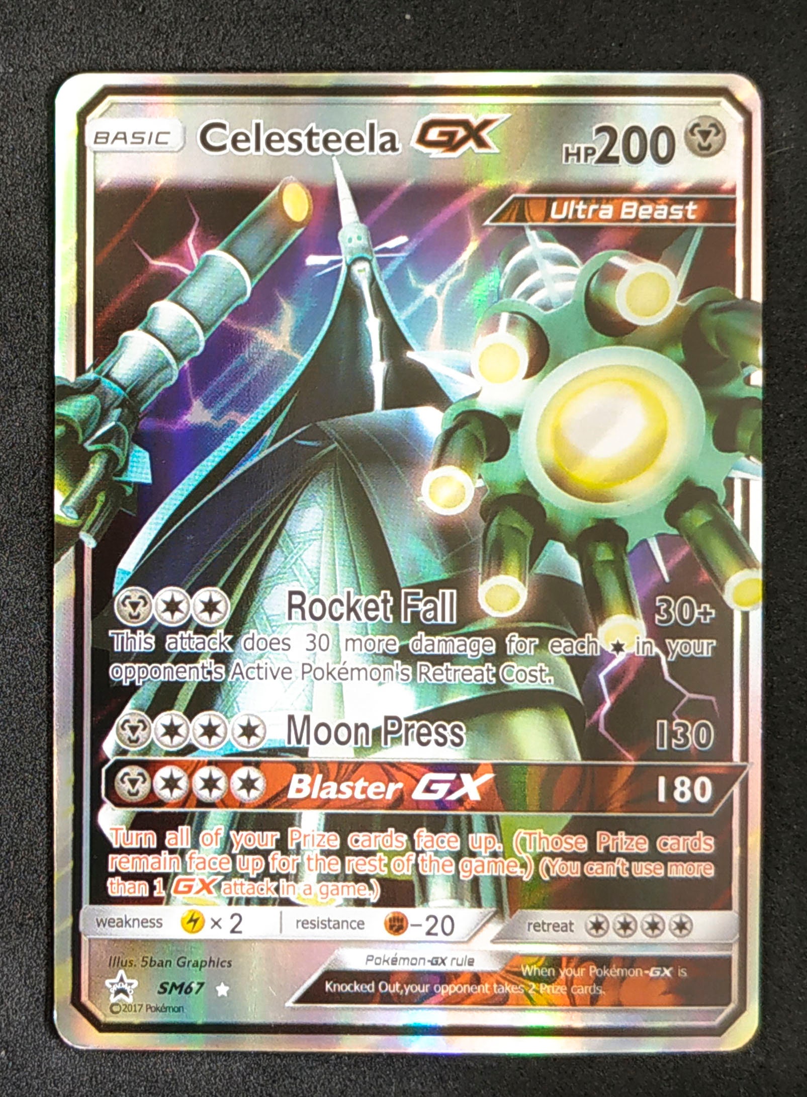 Carta Pokemon Celesteela Promo Ultra Criatura + Brindes