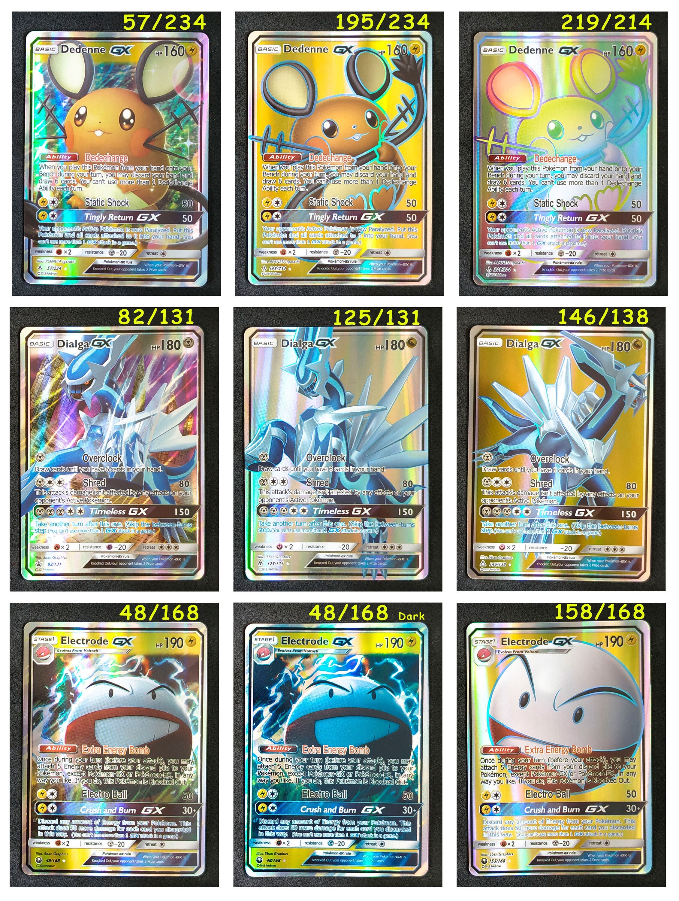 Dailga, Dedenne, Electrode - Single Card (Paper or Handmade Plastic Card)