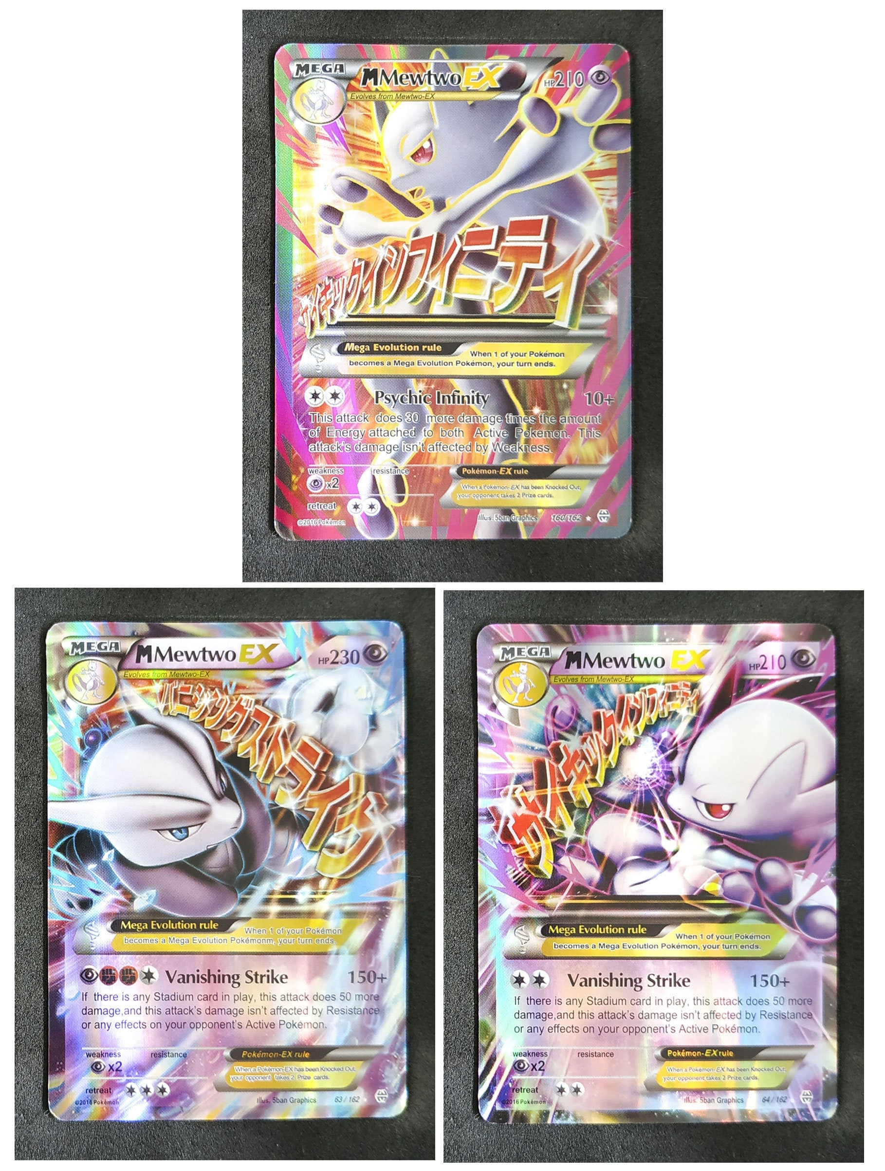 ULTRA RARE Mega M Mewtwo EX 64/162 XY Breakthrough Pokemon TCG Holo Foil -  MP