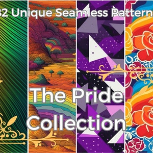 The Pride Collection Bundle - 82 modèles sans couture Téléchargement numérique immédiat Utilisation commerciale