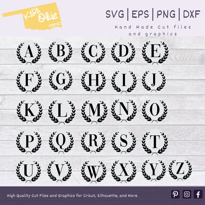 Download Round Monogram Background for Acrylic Keychains Bundle | Etsy