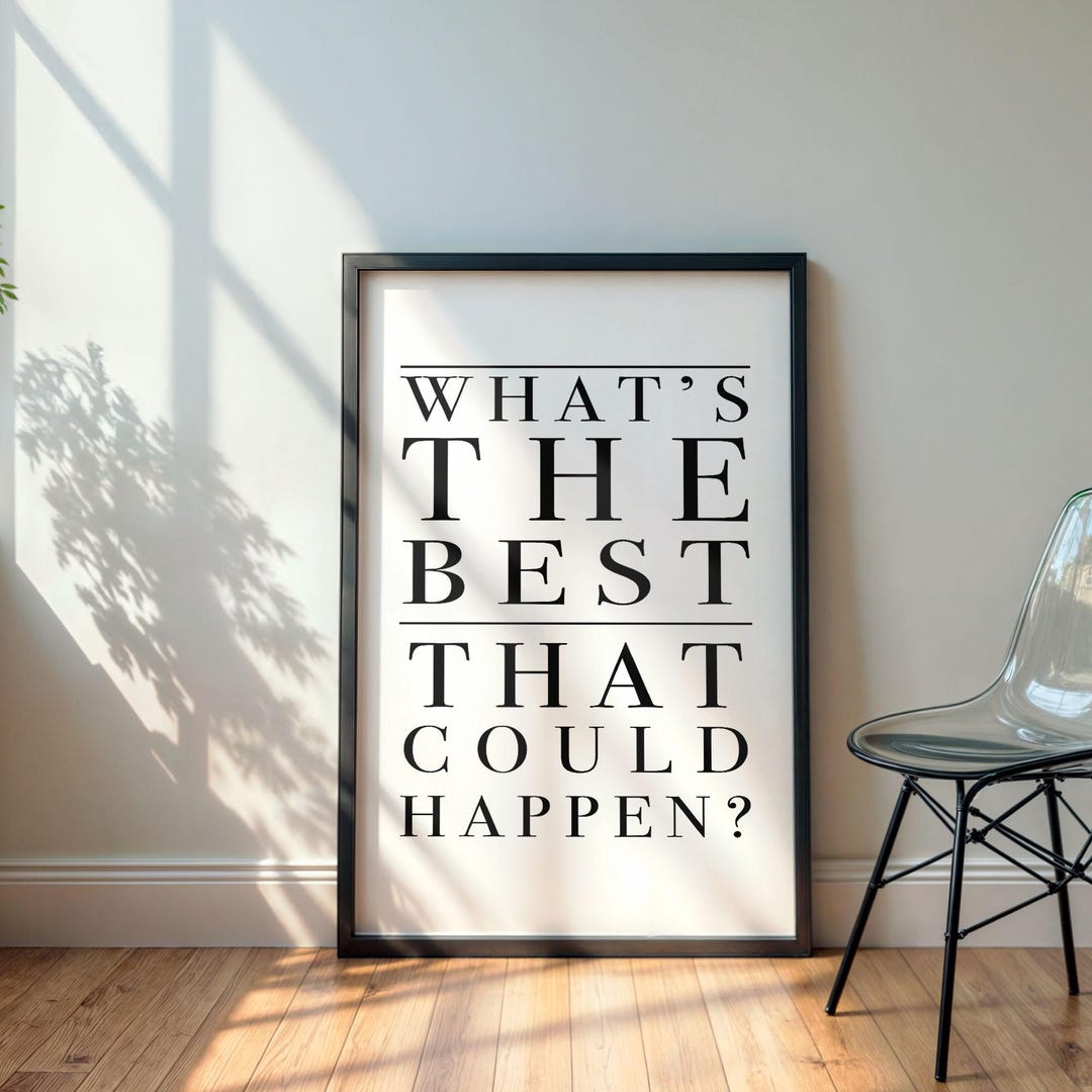Motivational Quote Print | Minimalist Black and White Wall Art ...