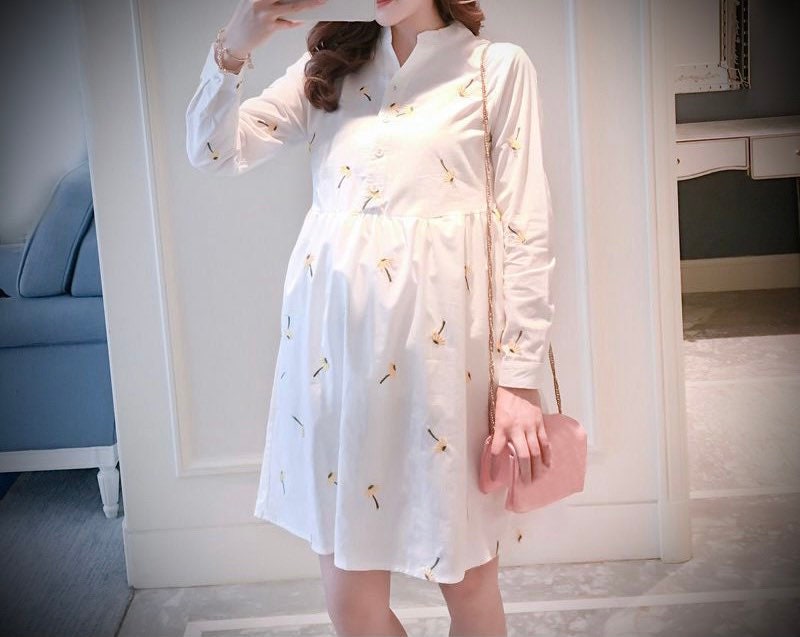 cotton frocks for pregnant ladies
