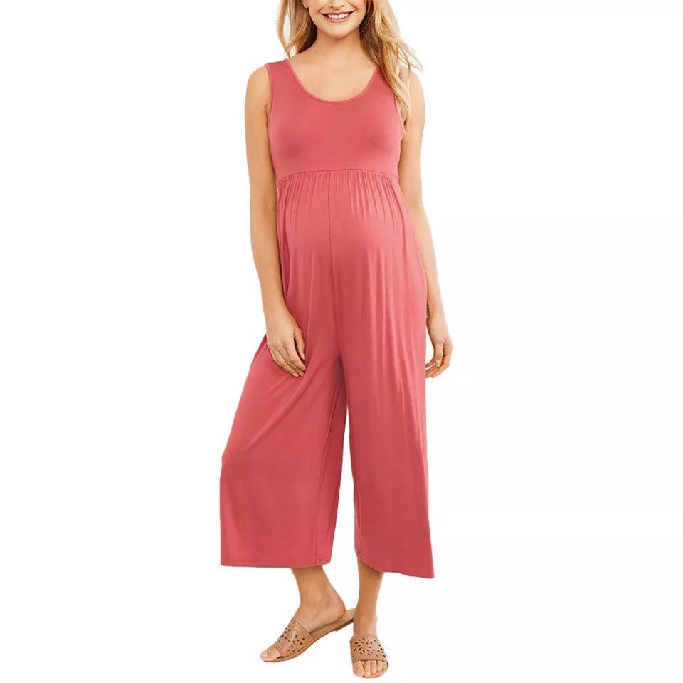 V-Neck Button Wear Women Jumpsuit Solid Color Sleeveless Ladies Women's Jumpsuit  Overalls for Women Maternity (Red, XXL) : Amazon.ca: Clothing, Shoes &  Accessories