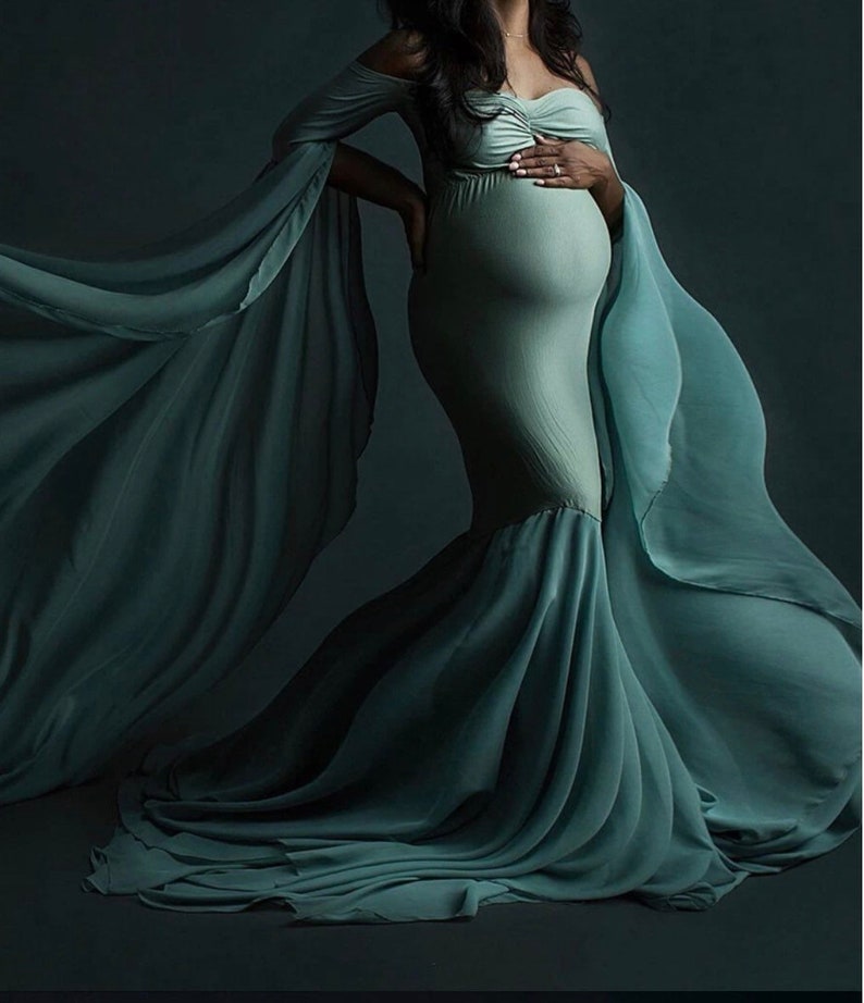 Maternity Photo Shoot Long Dresses Baby Shower Dresses Etsy