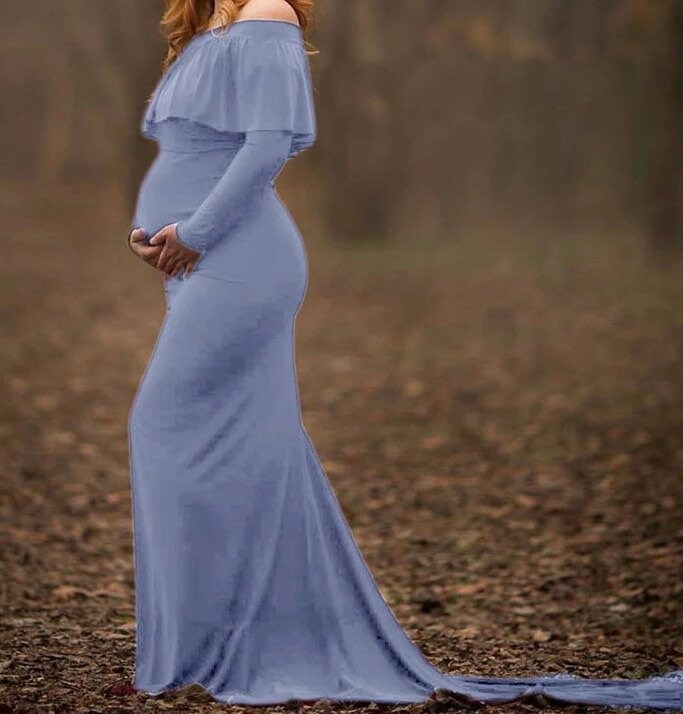 Maternity Dresses for Photo Shoot Long Pregnancy Dress - Etsy