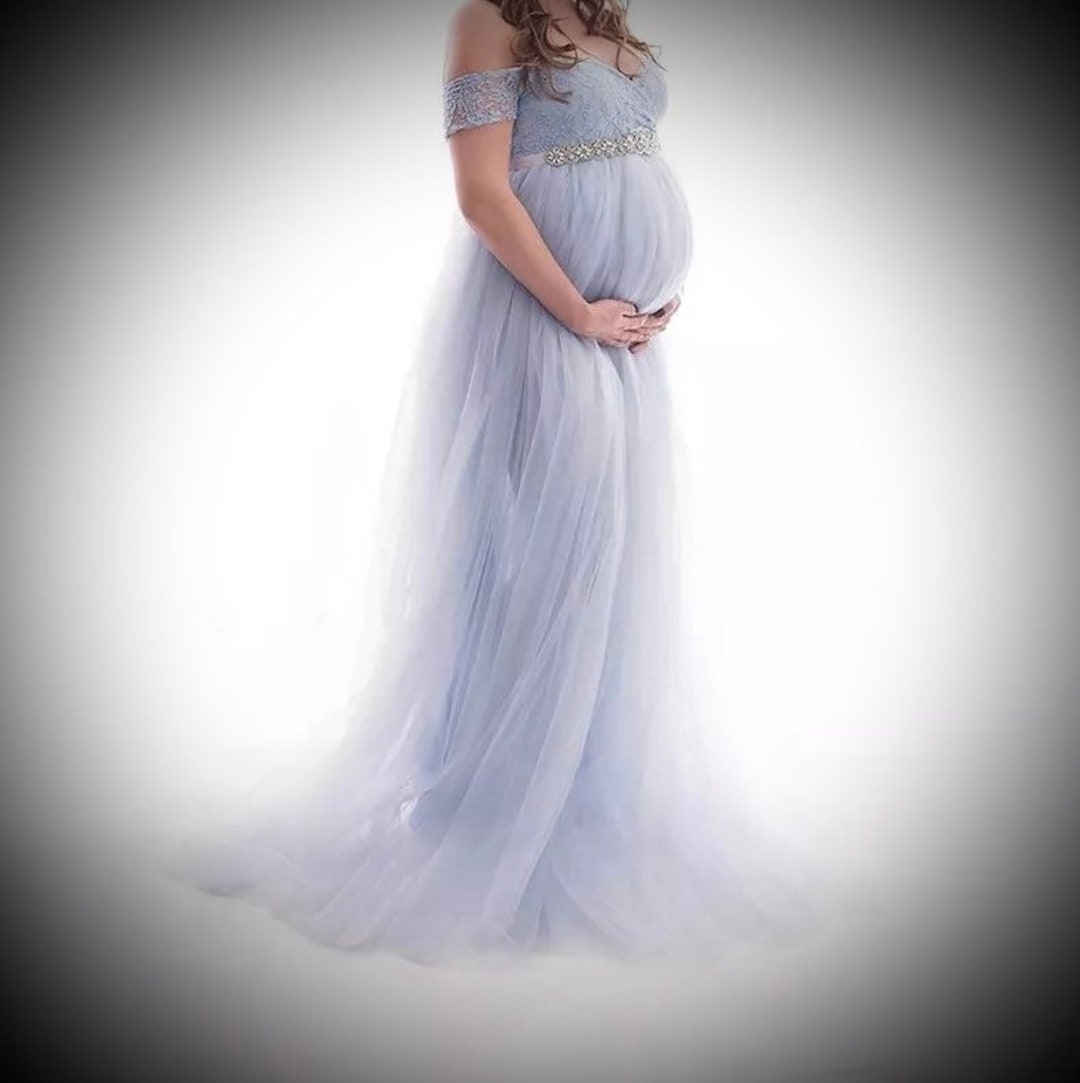 Tulle Vestido de Maternidad Para de Fotos Embarazo - Etsy España