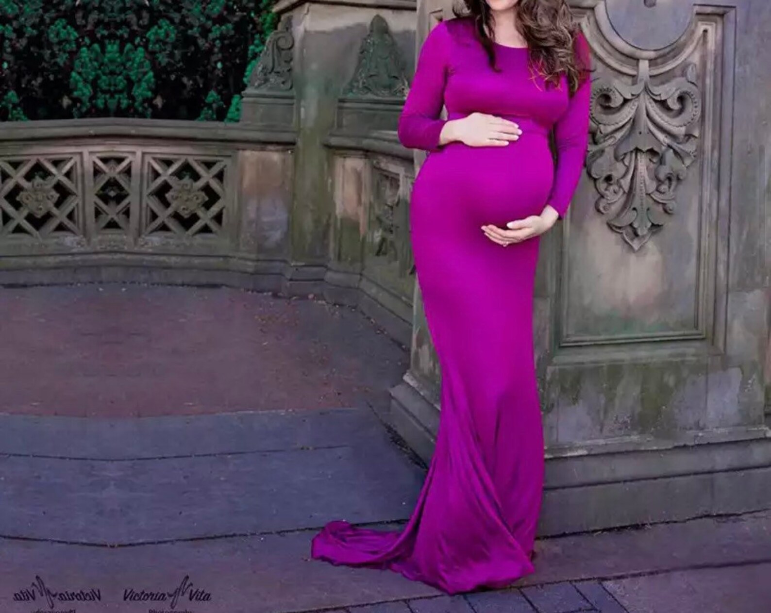 Solid Maternity Dress for Photo Shoot Clothes Maternity Etsy