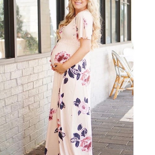 Maternity Dresses for Baby Showers Elegant Pregnant Women - Etsy