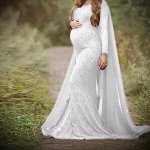 Maternity Dress for Photo Shoot Lace Fancy Pregnancy Dress Photography ...