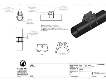 Supporto coilover auto-regolabile / File .STEP e .DXF per la fabbricazione (scheda + staffa principale)