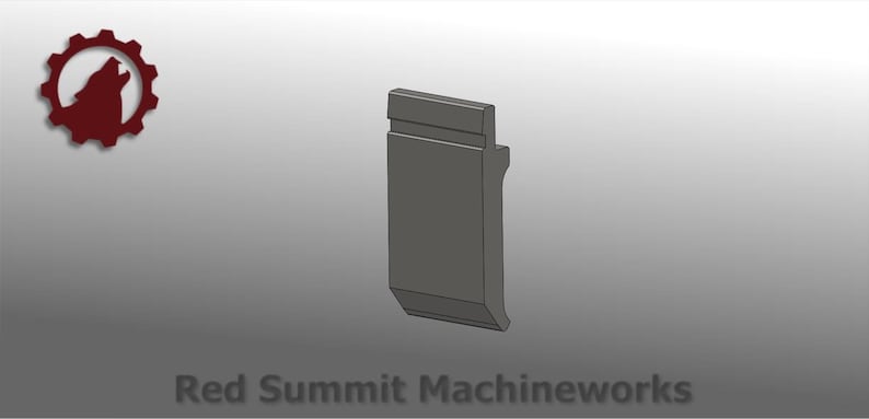 Custom Press Brake Punch – Shallow Gooseneck Style – DXF, STEP & STL ...