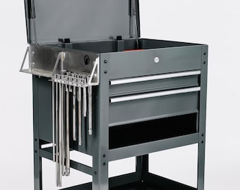 Ripiano laterale per carrello portautensili in acciaio inossidabile – Organizzatore di prese, portautensili ad aria compressa