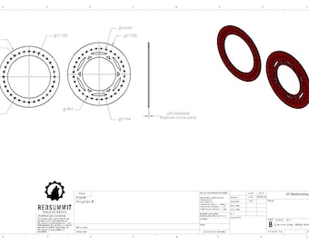 File DXF per anello Beadlock per ruote fuoristrada: design fai da te con taglio al plasma (16 pollici)