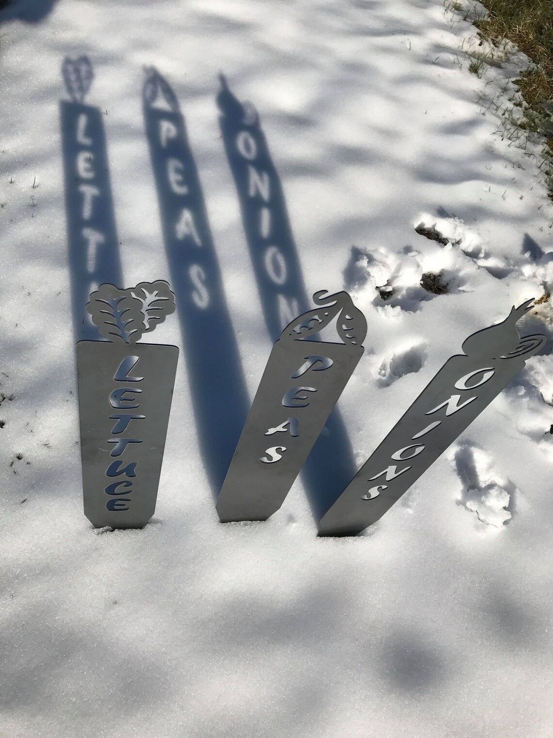 Metal Garden Row Markers High Definition Garden Stakes with Etsy