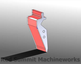 Punzone per pressa piegatrice personalizzato – stile collo di cigno – file DXF, STEP e STL inclusi