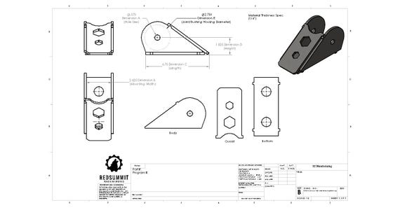 HD Frame Link Mount File (No Bending Required)