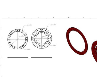 Anello di bloccaggio per cerchioni da fuoristrada (file DXF): design fai da te per taglio al plasma (15-17 pollici)